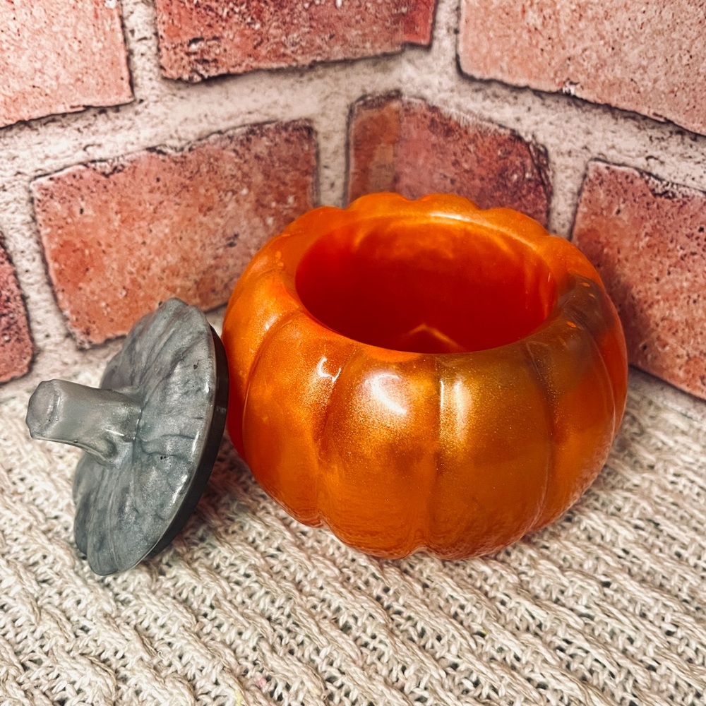 Handmade Resin Pumpkin Jar